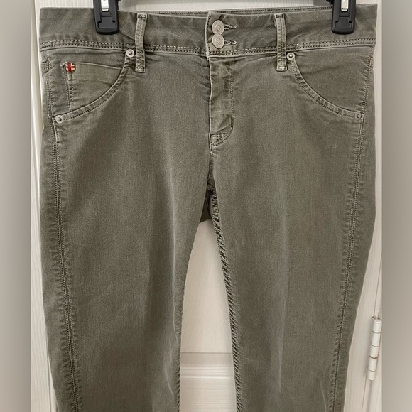 HUDSON JEANS -Sz 27, EUC-Olive Green’COLLIN SKINNY CROP’ - Picture 1 of 14